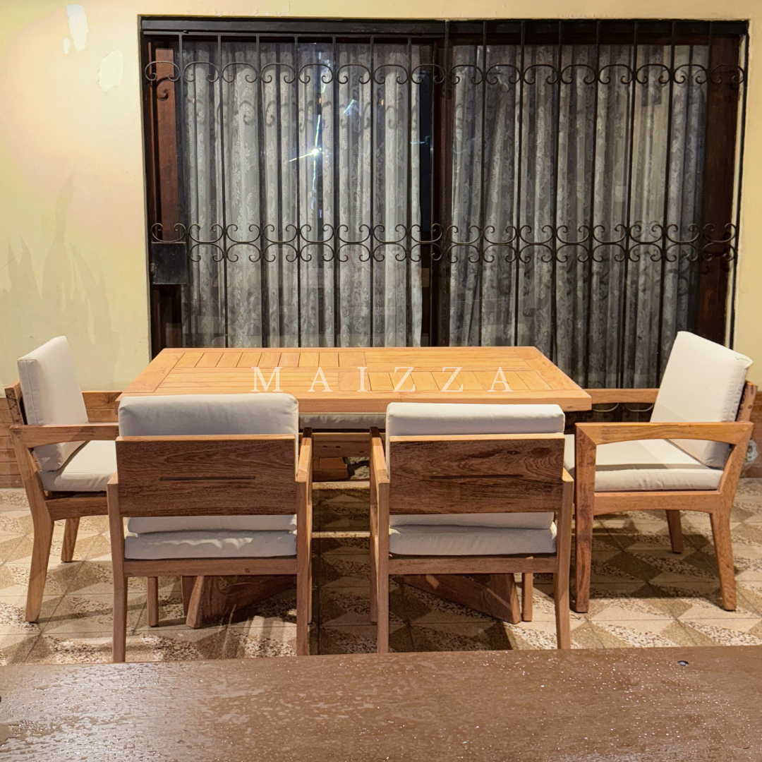 Juego de Comedor con banqueta - Modelo Natura