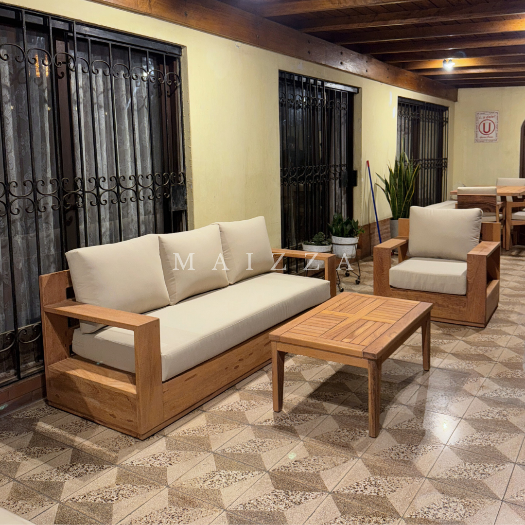 Juego de Comedor Natura + Set de Sillones Ibiza