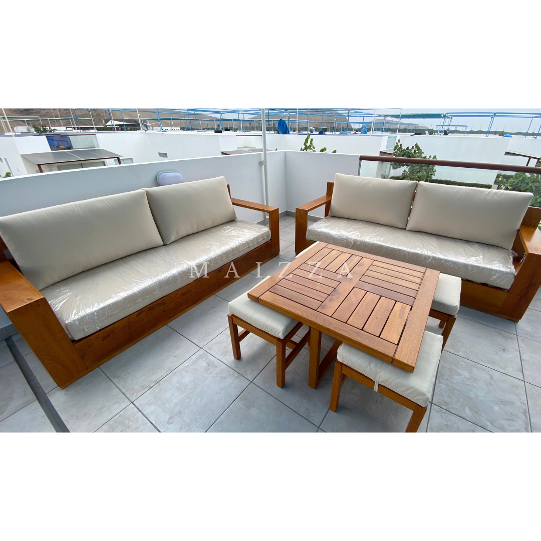 Juego de Sillones (madera) - Set Lazo