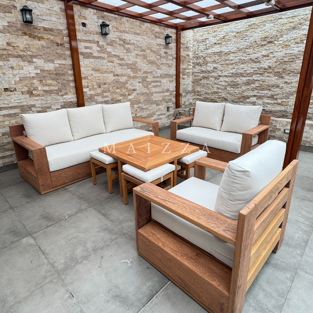 Juego de Sillones (madera) - Set Ibiza