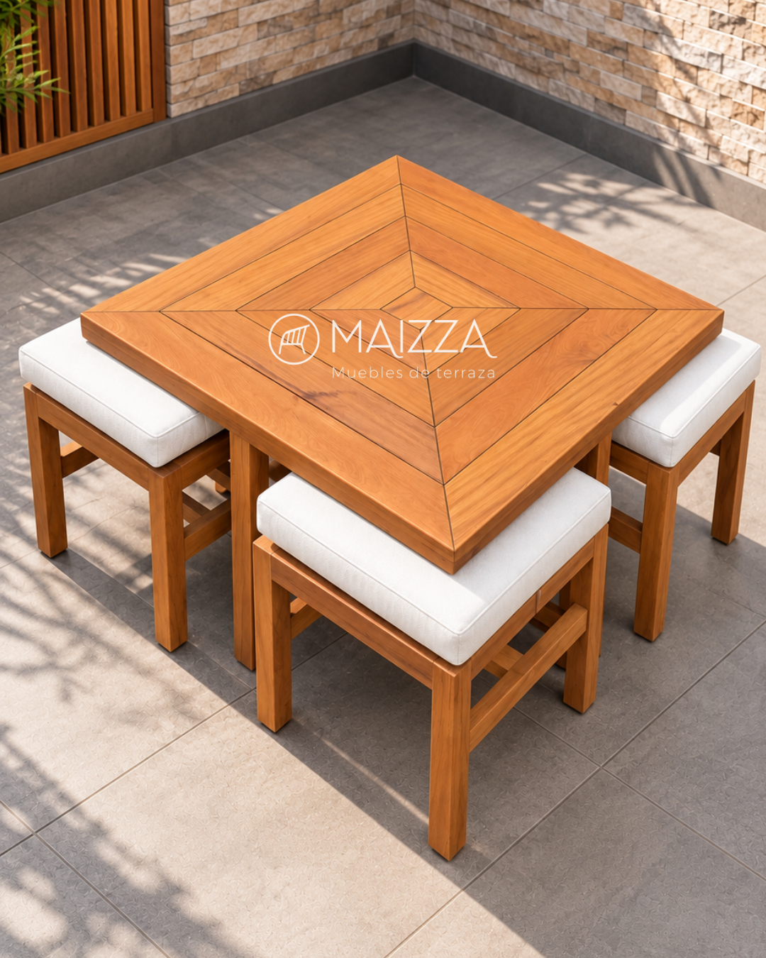 Modelo ALANA 4 Puff - Mesa de Centro