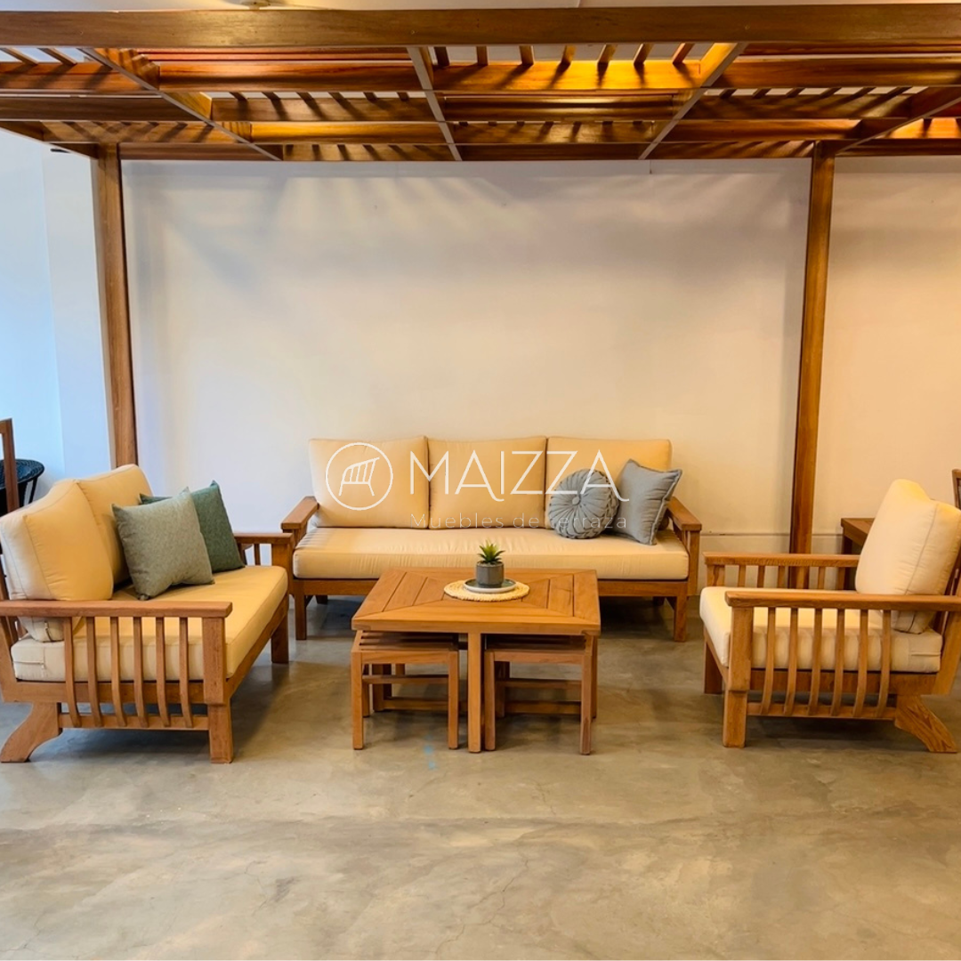 Juego de Sillones (madera) - Set Tokio